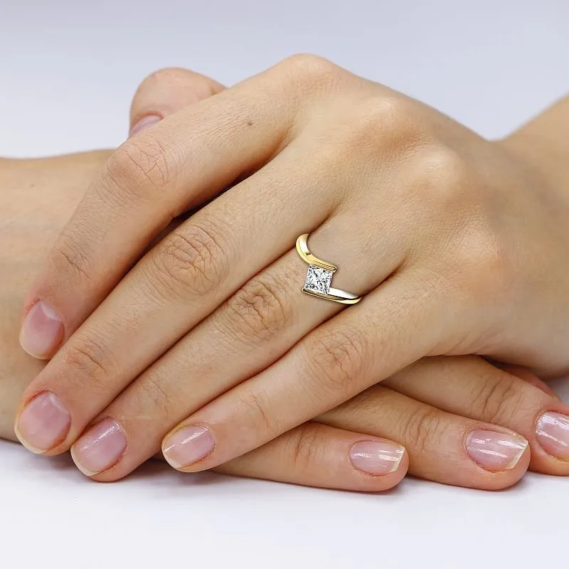 0.50-3.00 CT Princess Cut Lab Grown Diamonds -  Solitaire Ring