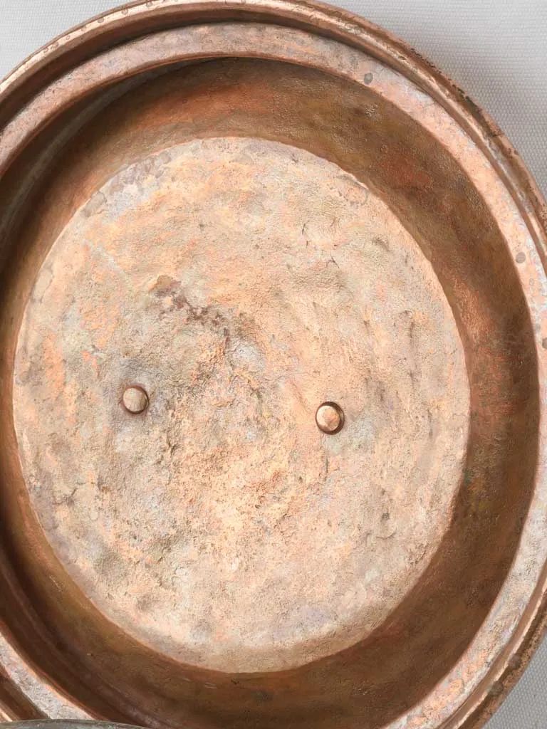 Antique French copper steaming / warming pot 14¼"