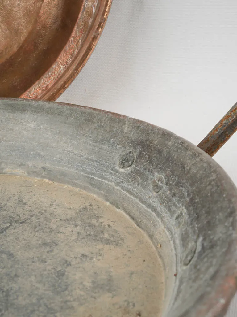 Antique French copper steaming / warming pot 14¼"