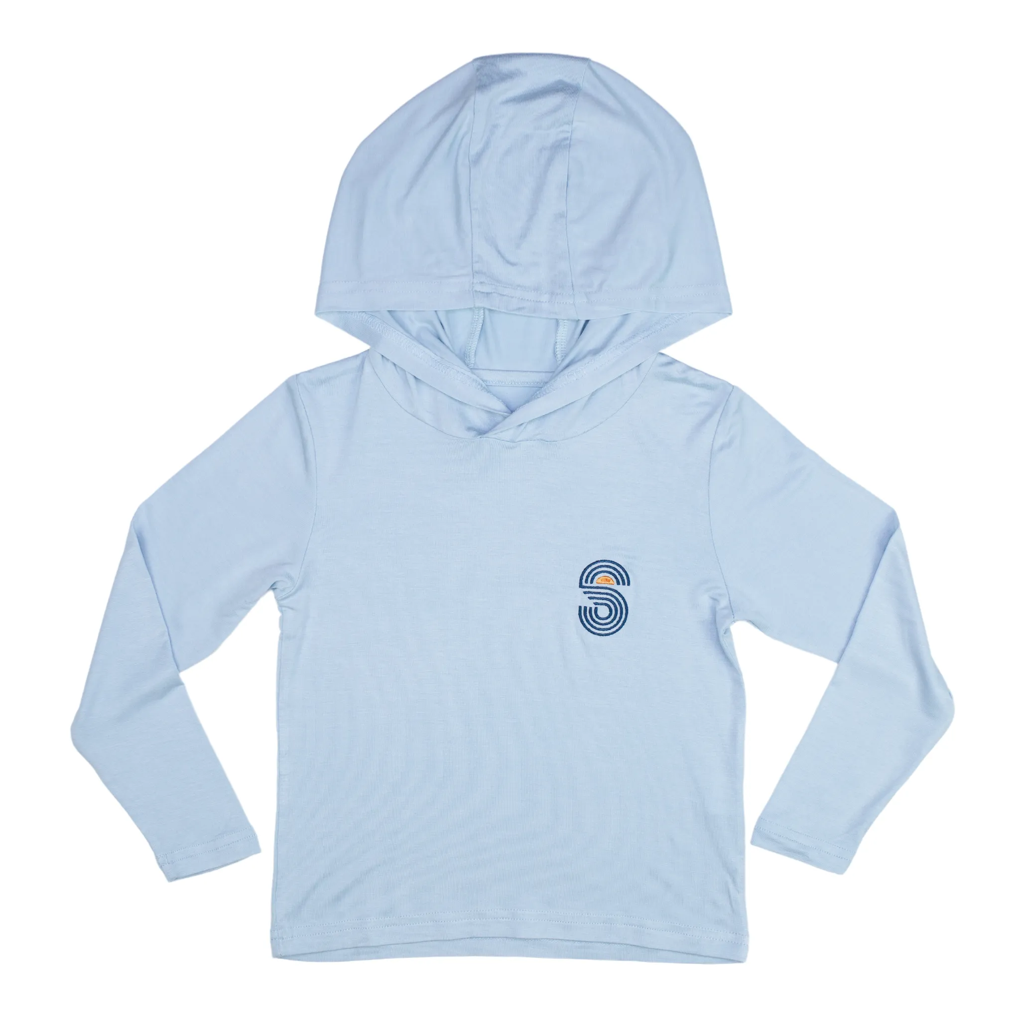 BAMBOO PRO KIDS UPF 50  HOODIE - SKY BLUE