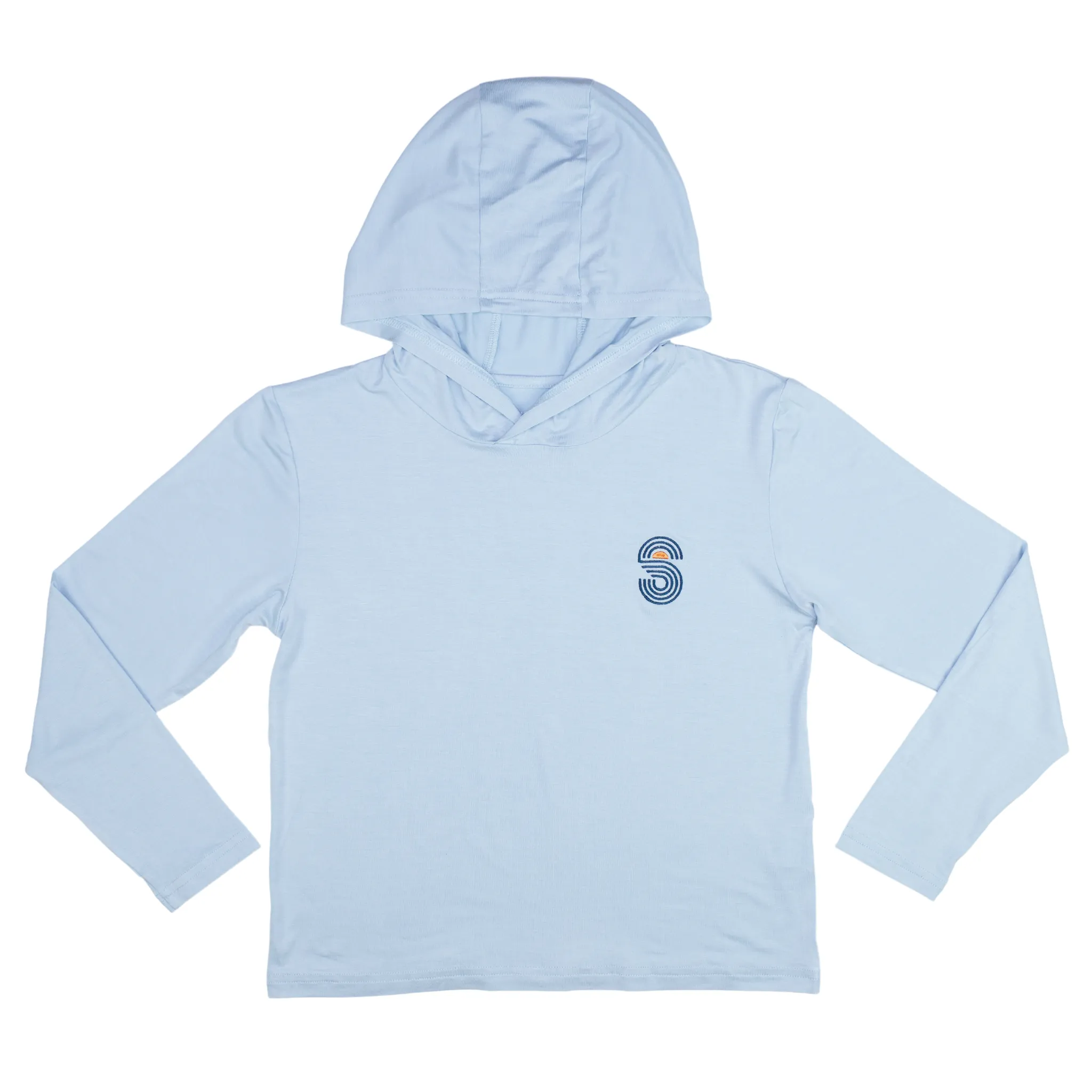 BAMBOO PRO KIDS UPF 50  HOODIE - SKY BLUE