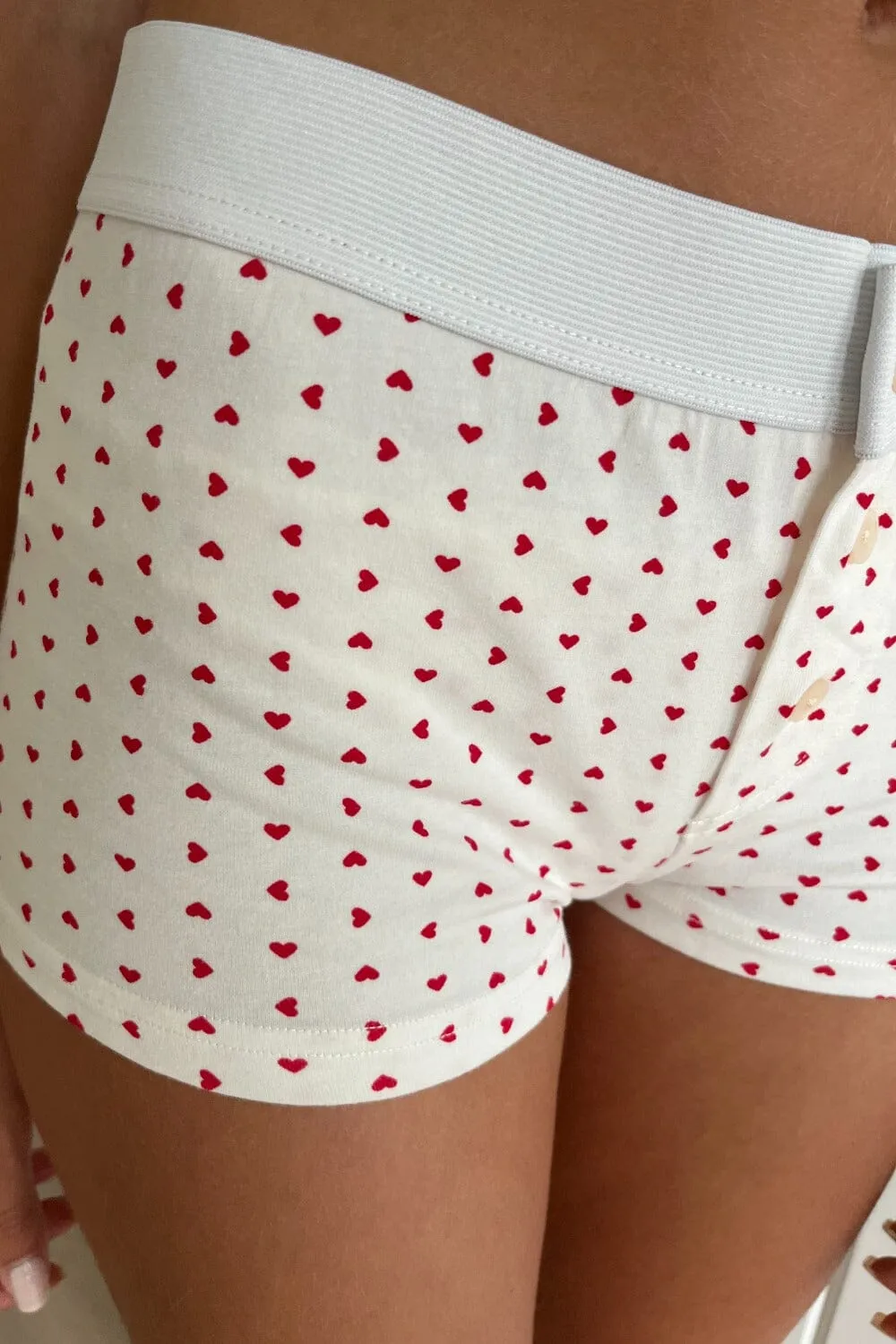 Boy Short Hearts Underwear
