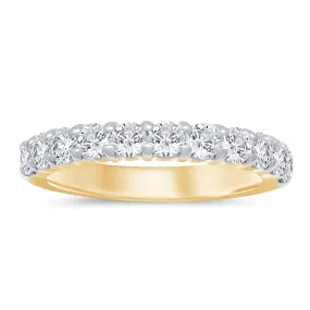 Celebration 10ct Yellow Gold Round Cut 1 CARAT tw of Lab Grown Diamonds Ring