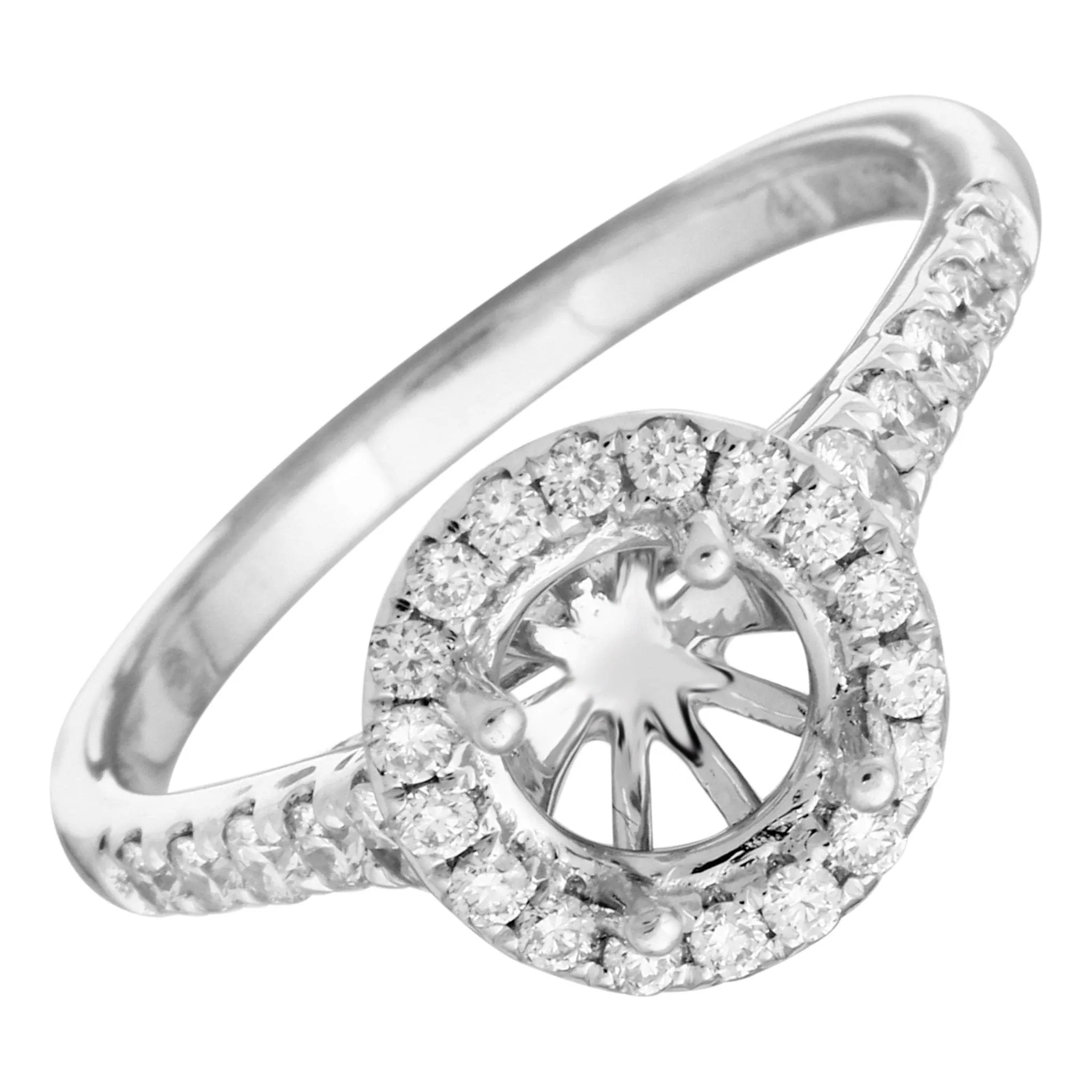 Diamond Halo Engagement Setting