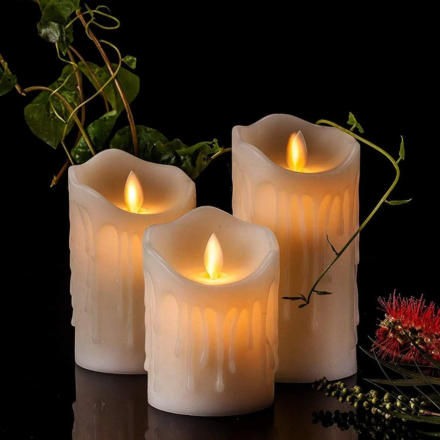 Eswarr Electricals Melting Swinging LED Candlelight Elegance for Enchanting Atmospheres - Pack of 36