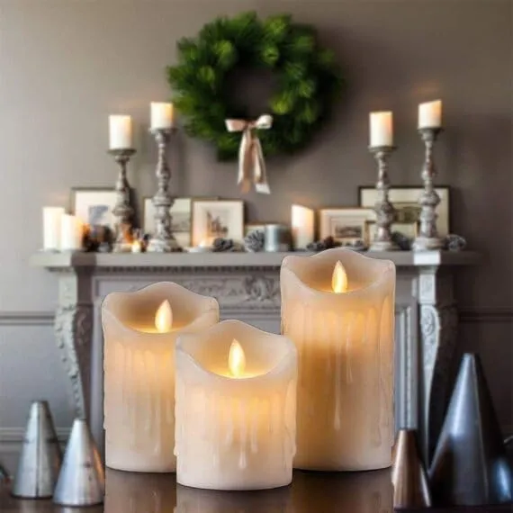 Eswarr Electricals Melting Swinging LED Candlelight Elegance for Enchanting Atmospheres - Pack of 36