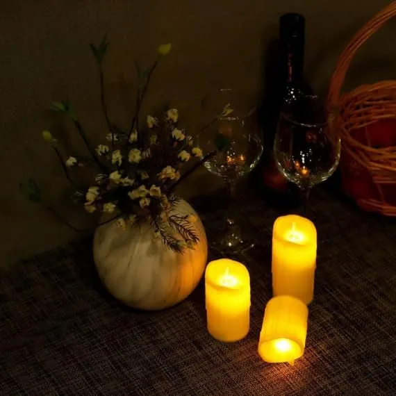 Eswarr Electricals Melting Swinging LED Candlelight Elegance for Enchanting Atmospheres - Pack of 36