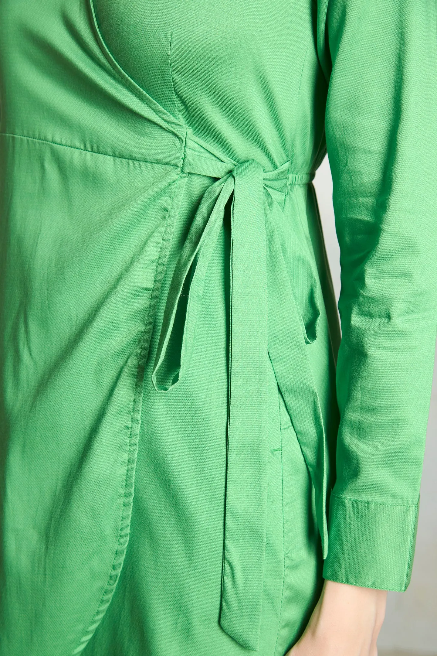 Faye|Cotton Wrap Dress