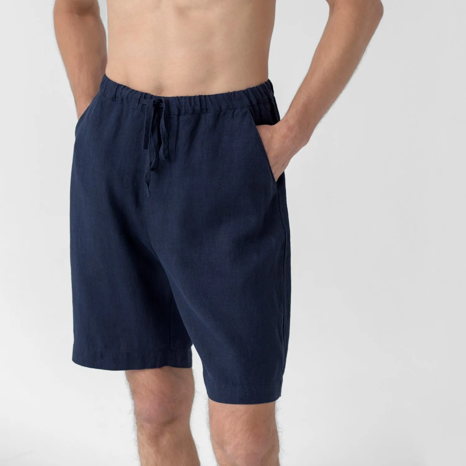 Fern Bilberry Blue Linen Pyjama Set