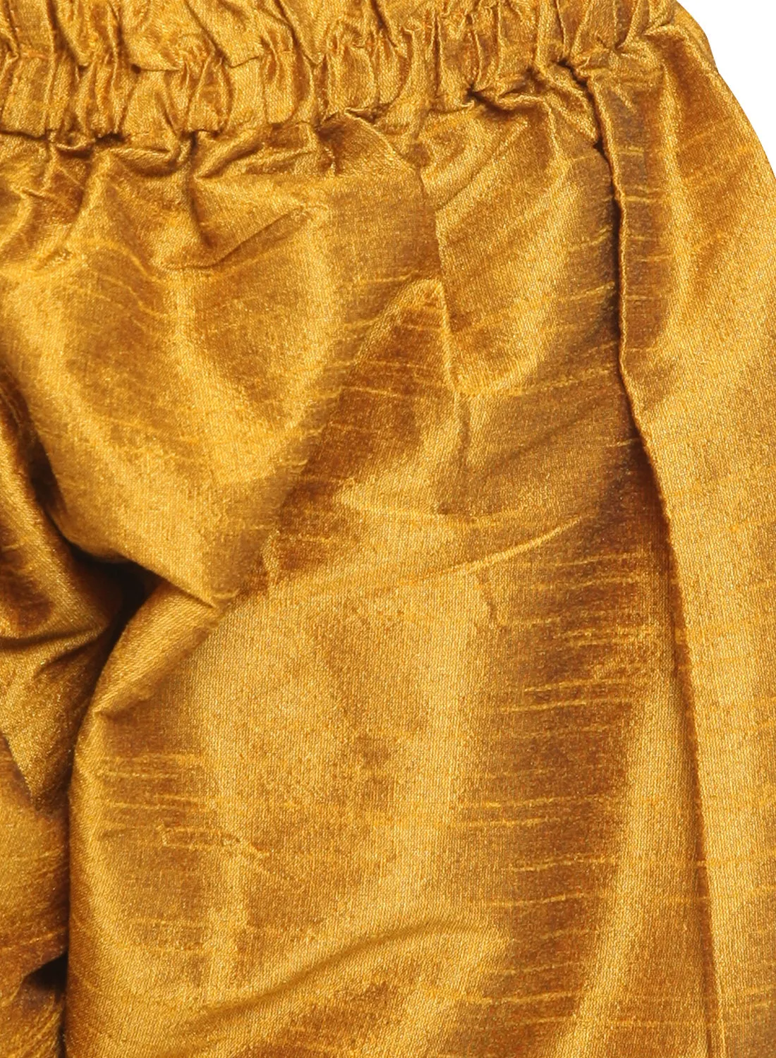 Jashvi Cotton Silk Blend Mustard color Baap Beta Kurta Pyjama Set