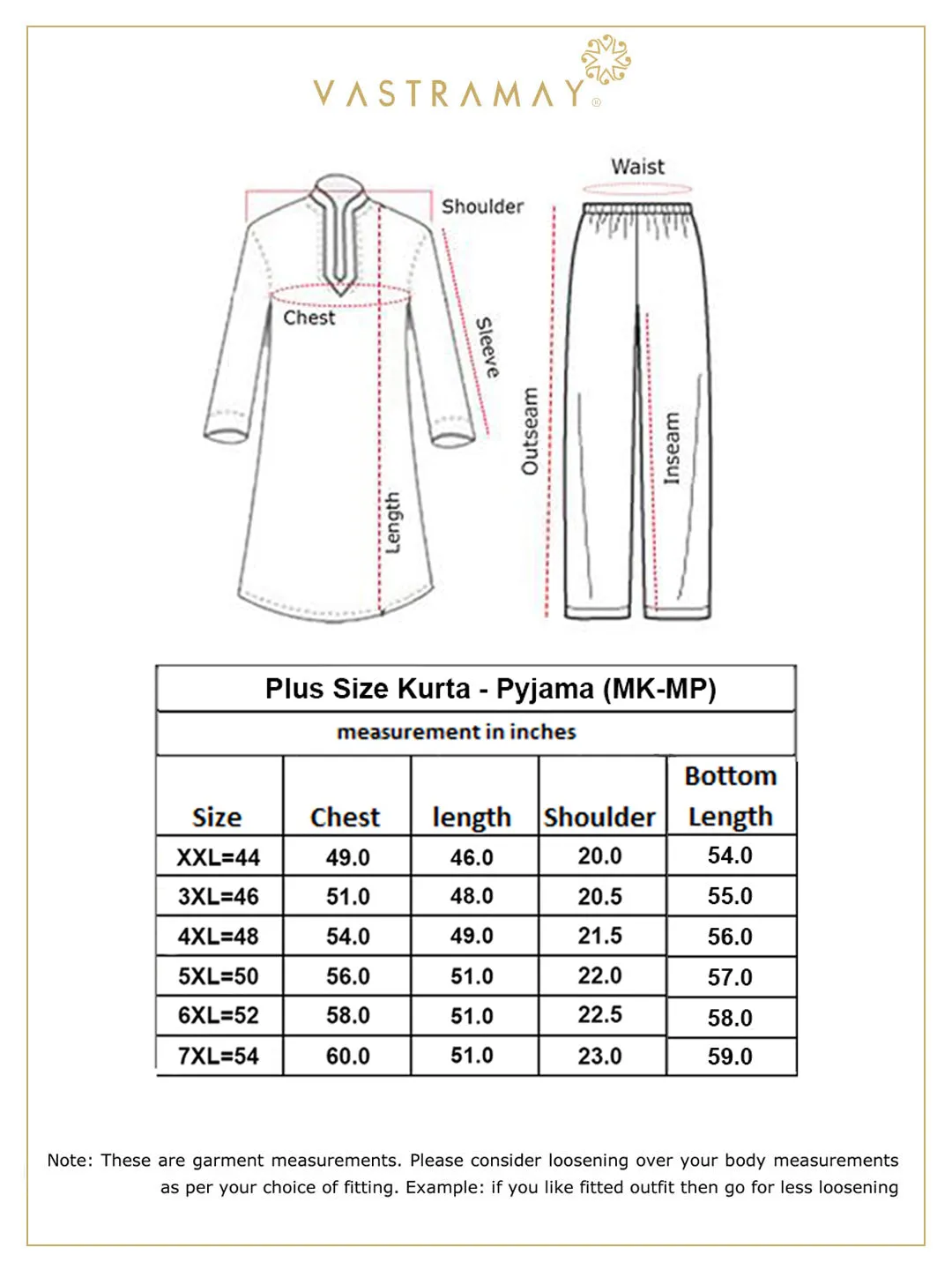Jashvi Men's Plus Size Mustard Chikankari Embroidered Kurta And White Pyjama Set