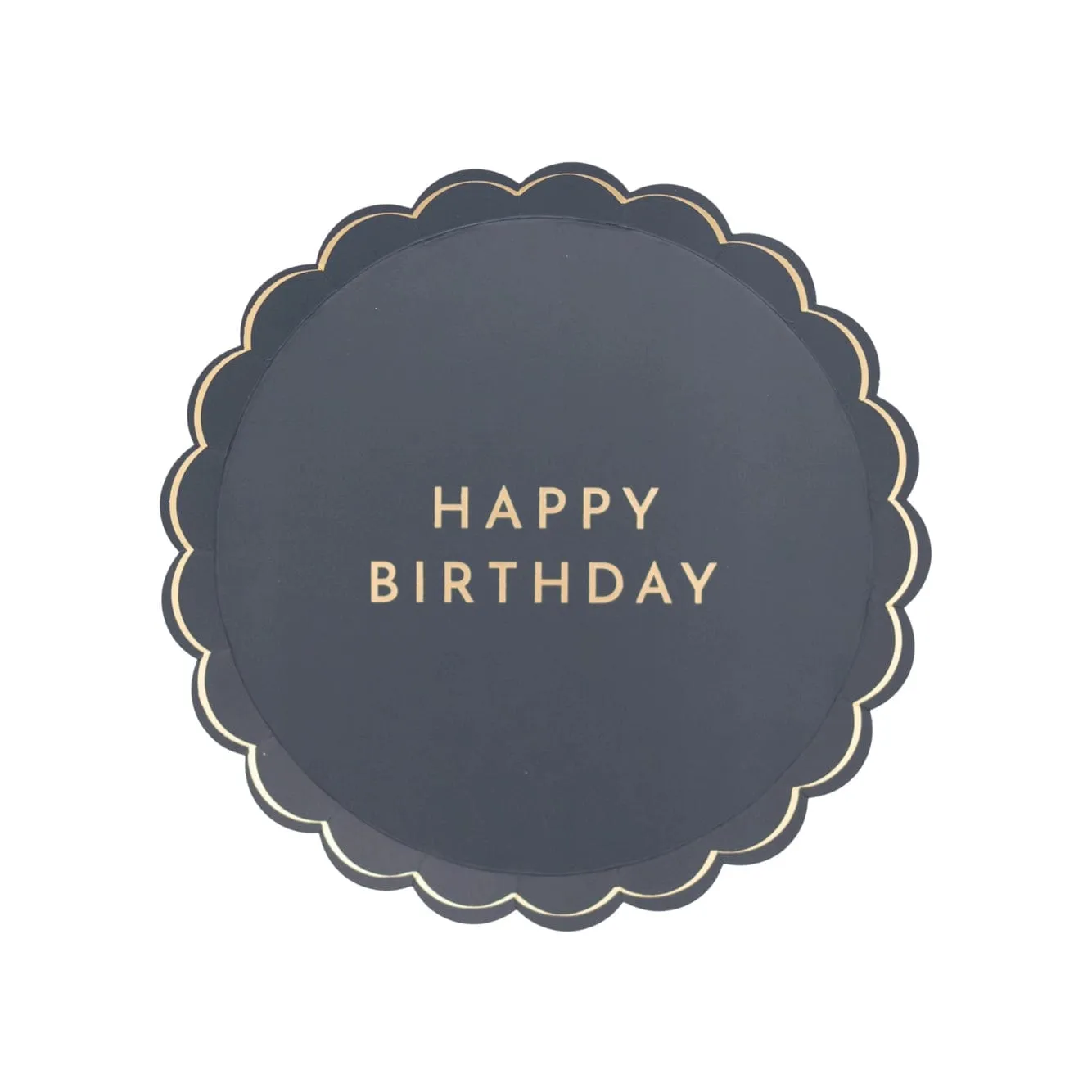 Midnight Blue Signature Happy Birthday Small Plates x 8