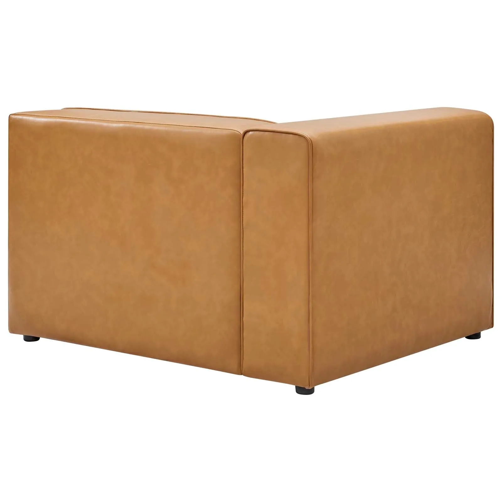 Mingle Vegan Leather 7-Piece Sectional Sofa Tan EEI-4798-TAN