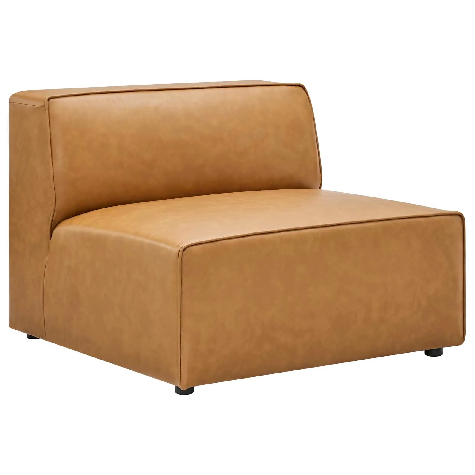 Mingle Vegan Leather 7-Piece Sectional Sofa Tan EEI-4798-TAN