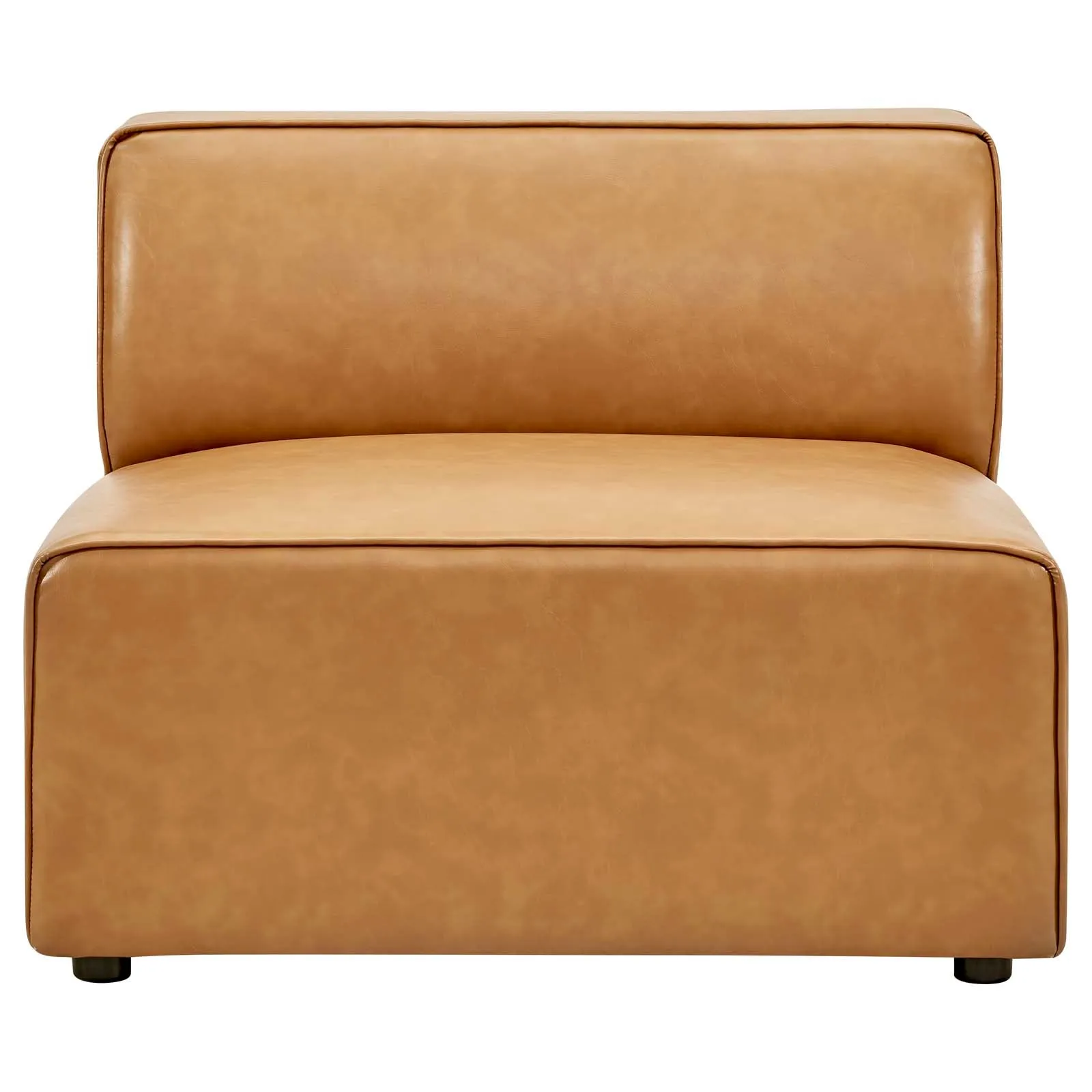Mingle Vegan Leather 7-Piece Sectional Sofa Tan EEI-4798-TAN