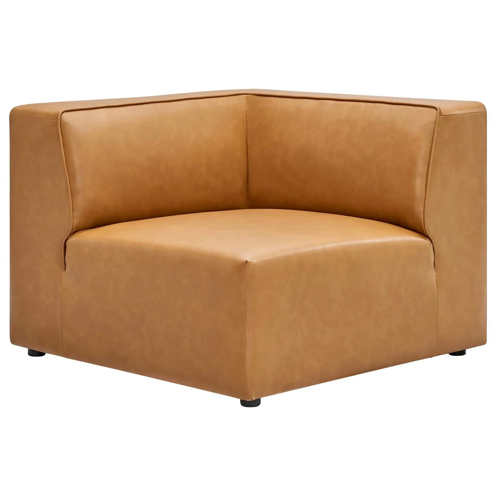 Mingle Vegan Leather 7-Piece Sectional Sofa Tan EEI-4798-TAN