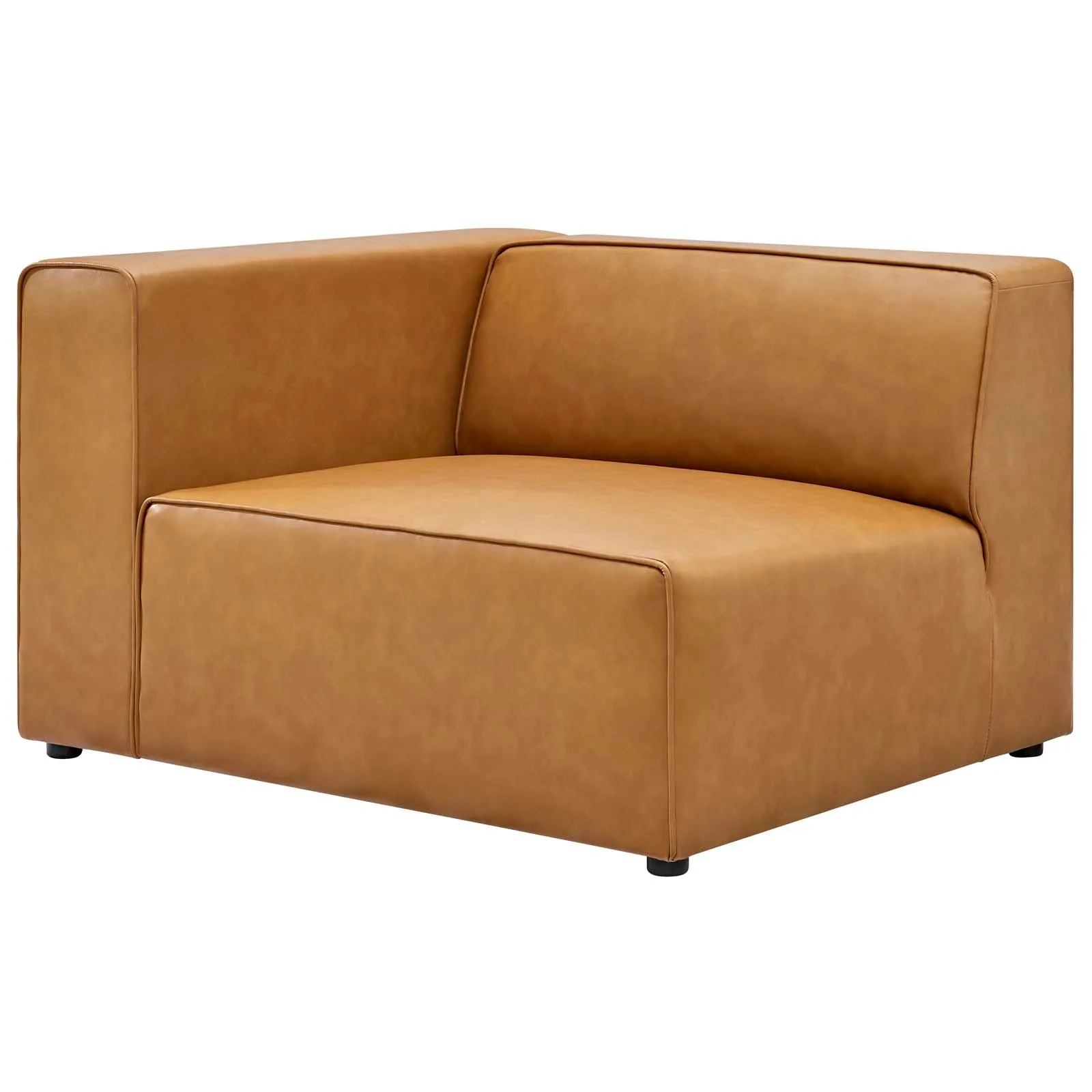 Mingle Vegan Leather 7-Piece Sectional Sofa Tan EEI-4798-TAN