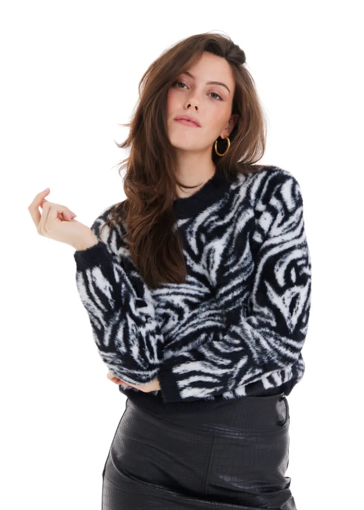 Romi Sweater - Black/Cream ***FINAL SALE***