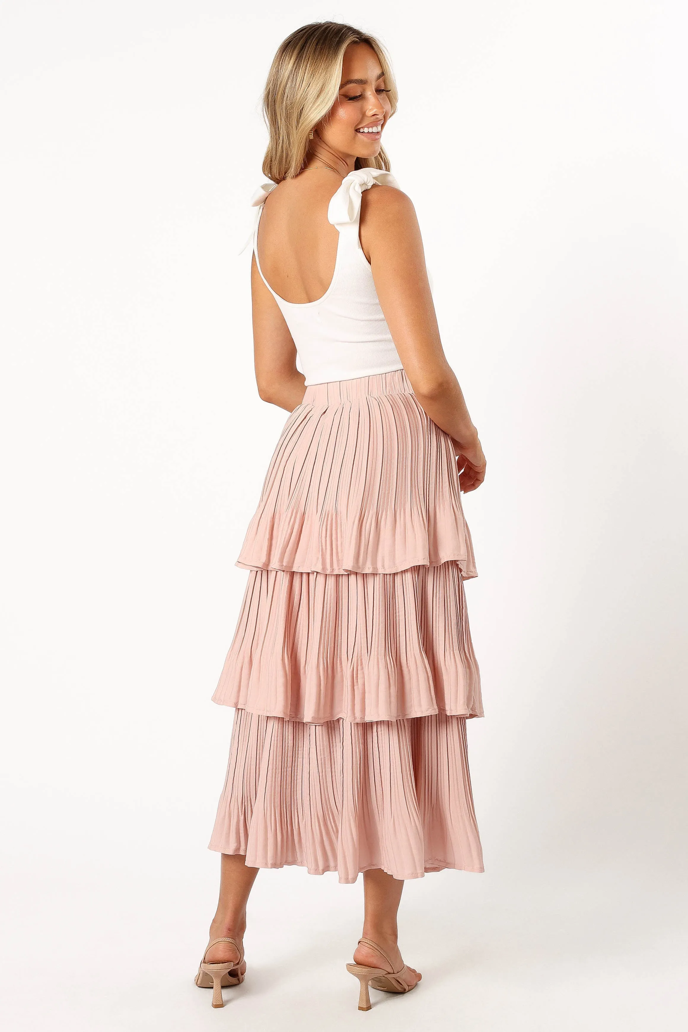 Rylan Maxi Skirt - Champagne Pink
