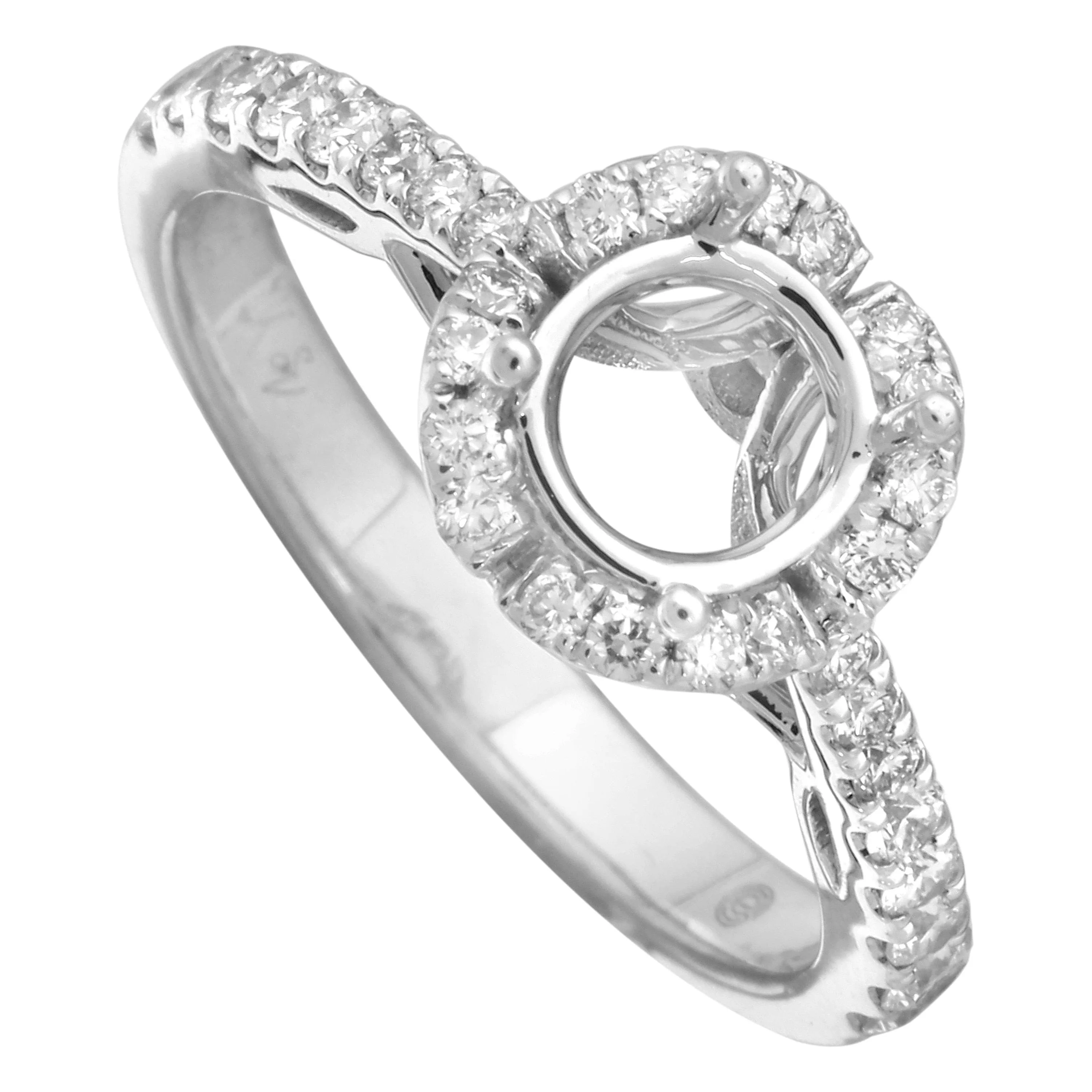 Semi-Mount Halo Bloom Engagement Ring