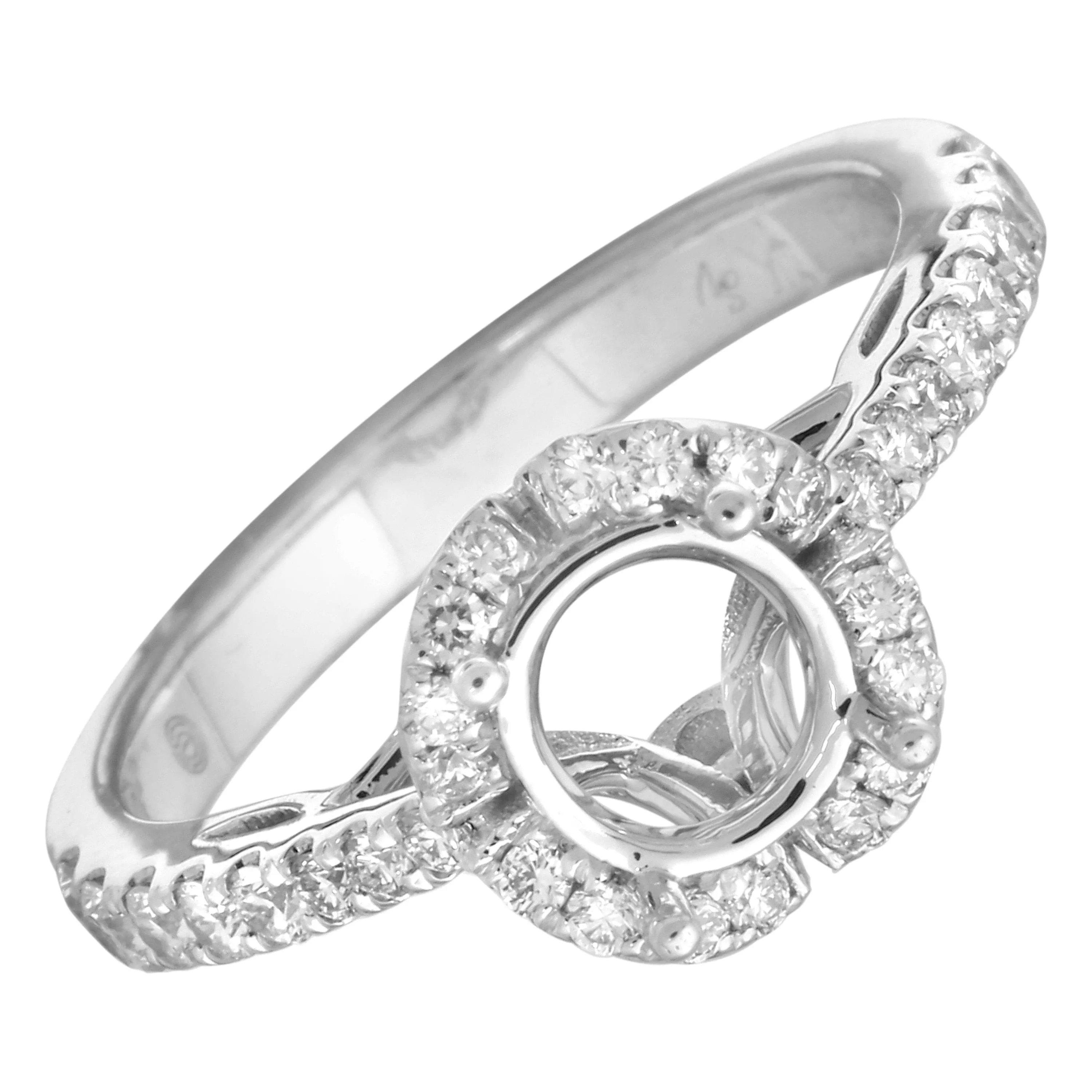 Semi-Mount Halo Bloom Engagement Ring