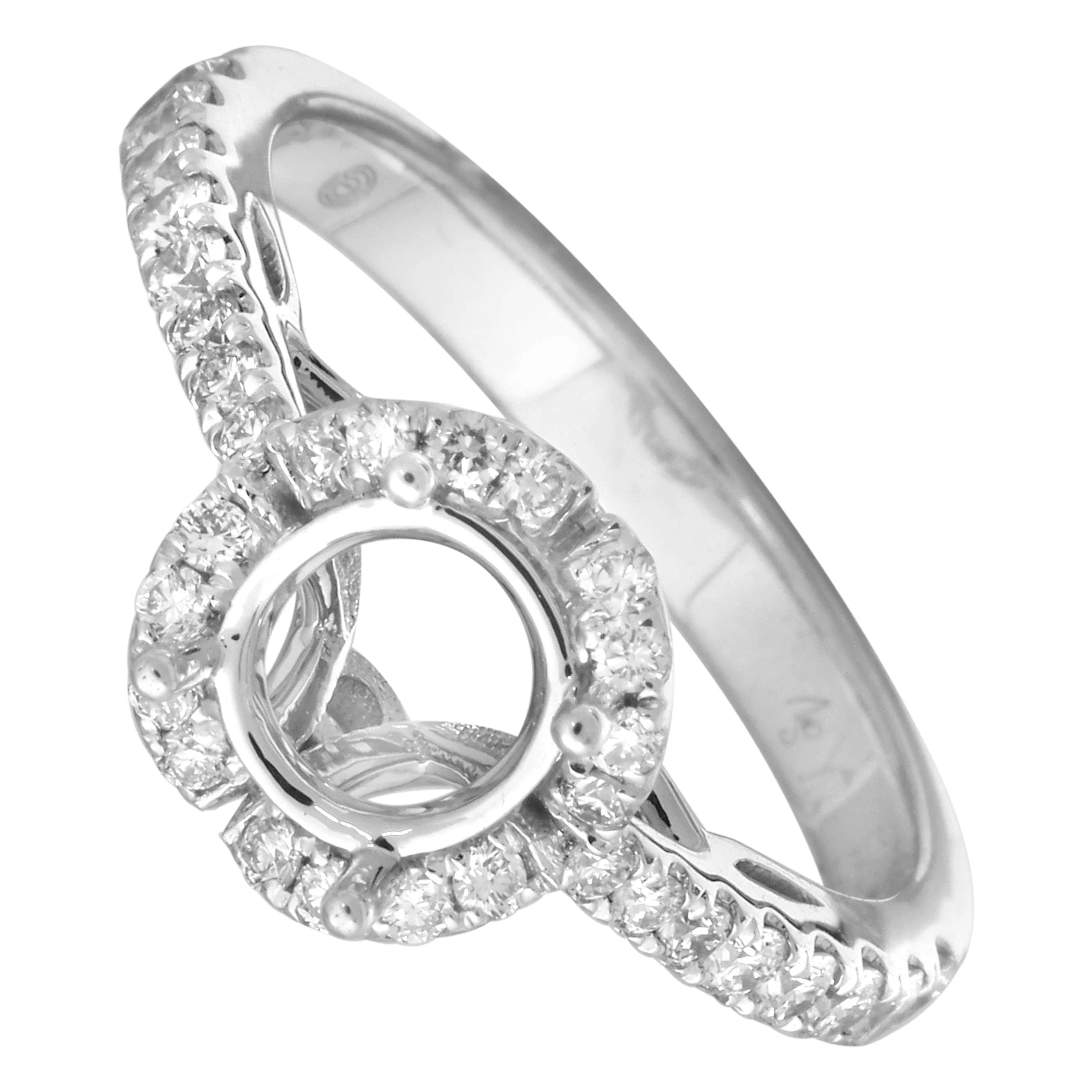 Semi-Mount Halo Bloom Engagement Ring