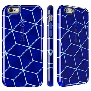 Speck CandyShell Inked iPhone 6 Plus & 6s Plus Case, Cube Blue/Raincoat Blue