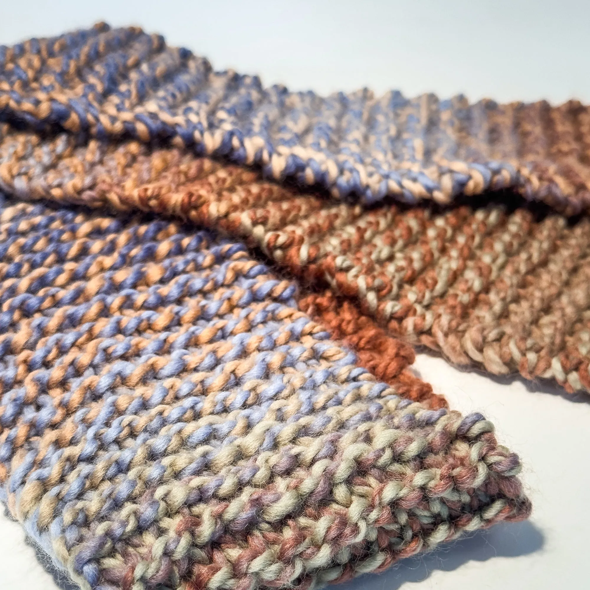 Strawberry matcha latte Hand Knit Scarf