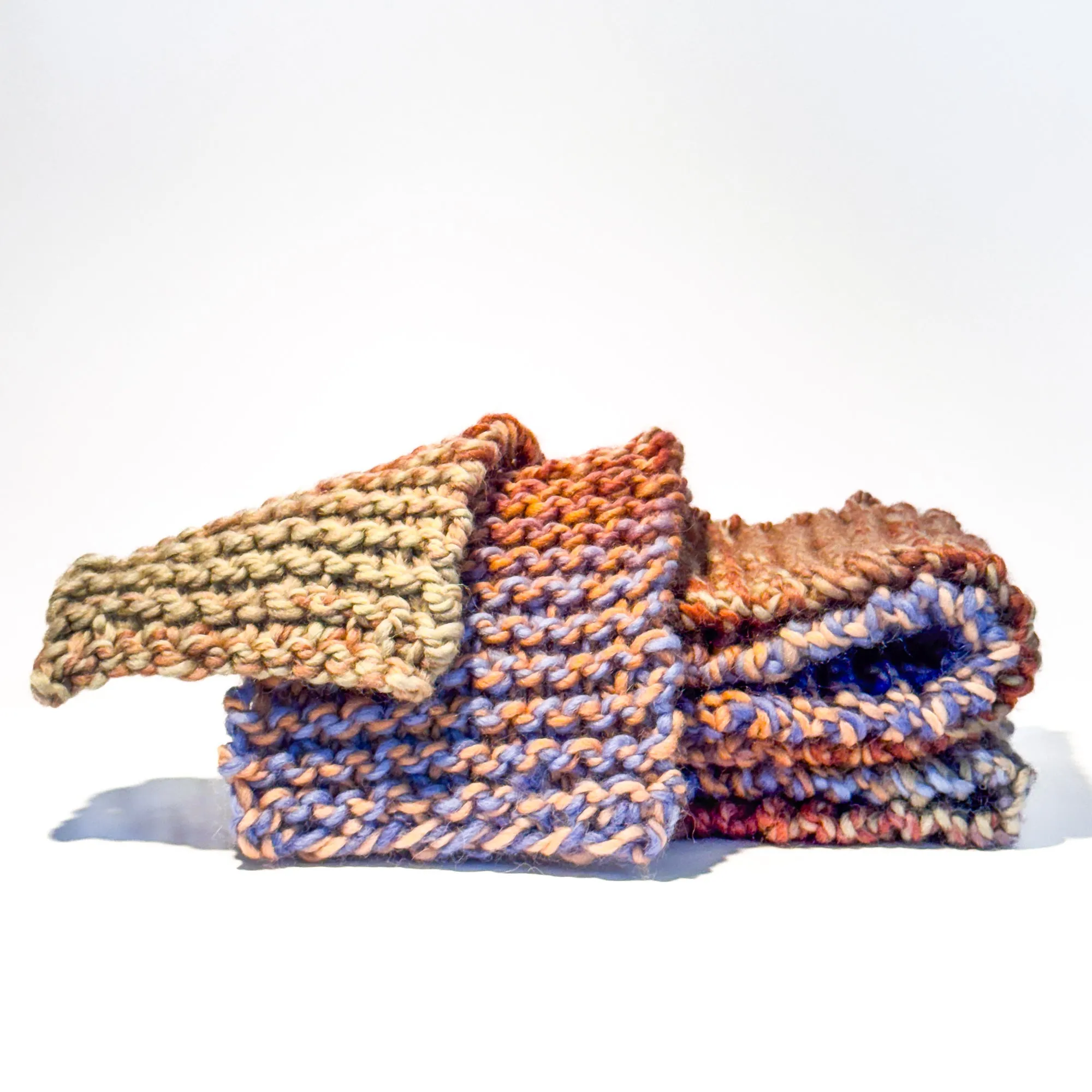 Strawberry matcha latte Hand Knit Scarf