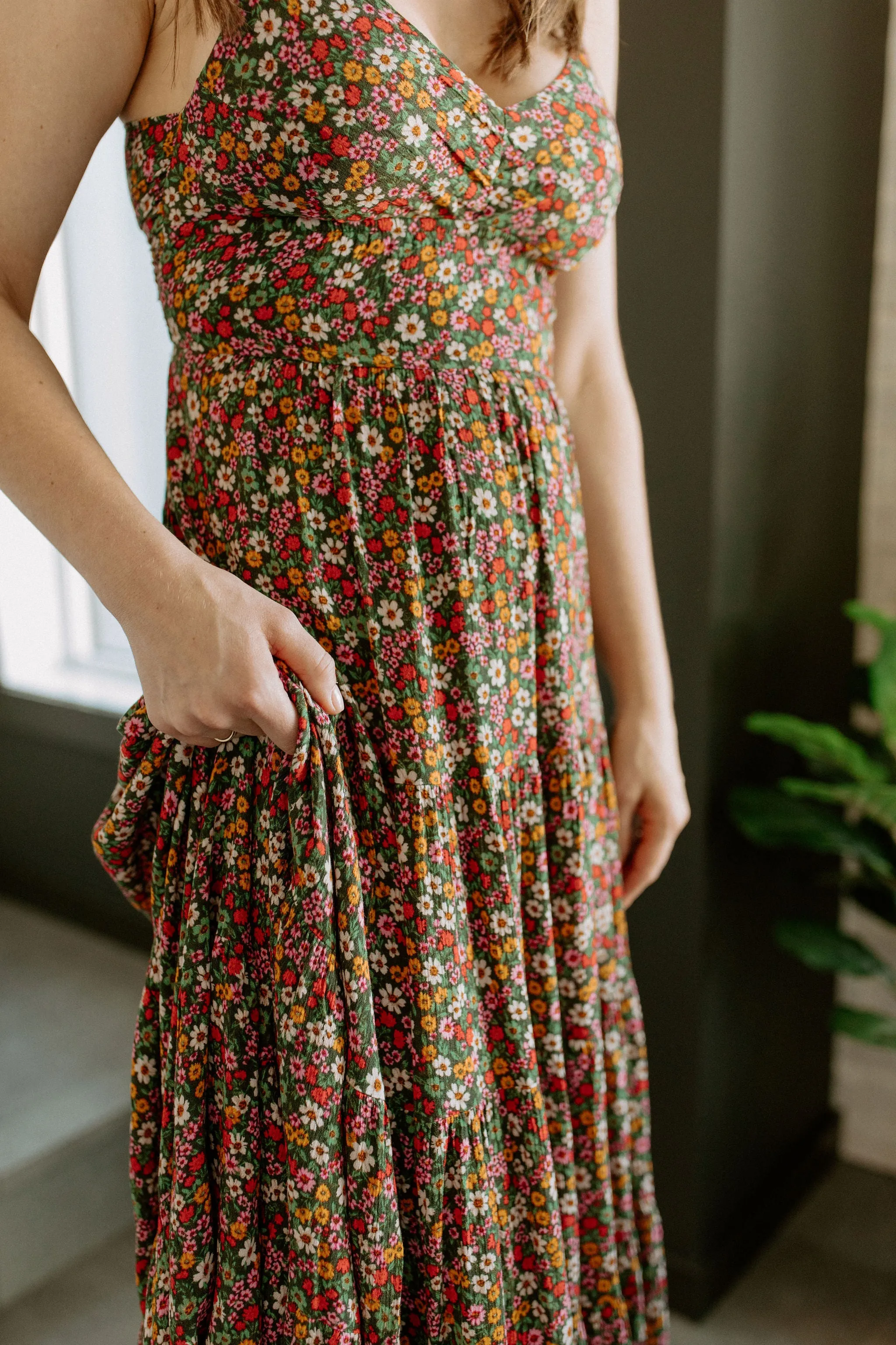 The Delilah Ditsy Floral Tie Back Dress