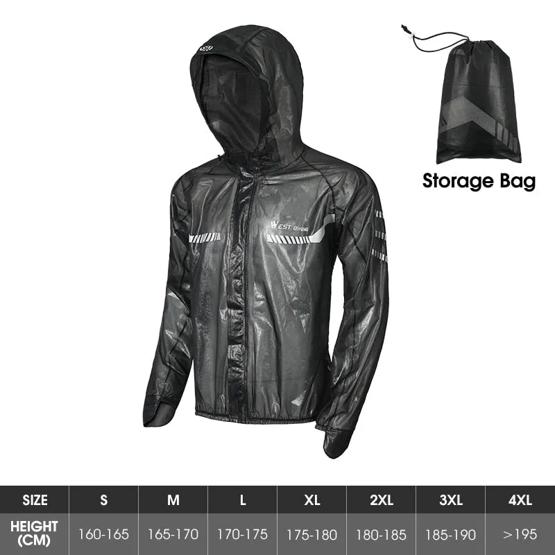 Waterproof Cycling Raincoat Men Women Reflective Cycling Jersey Electric Bicycle MTB Road Bike Jacket Sport Clothing