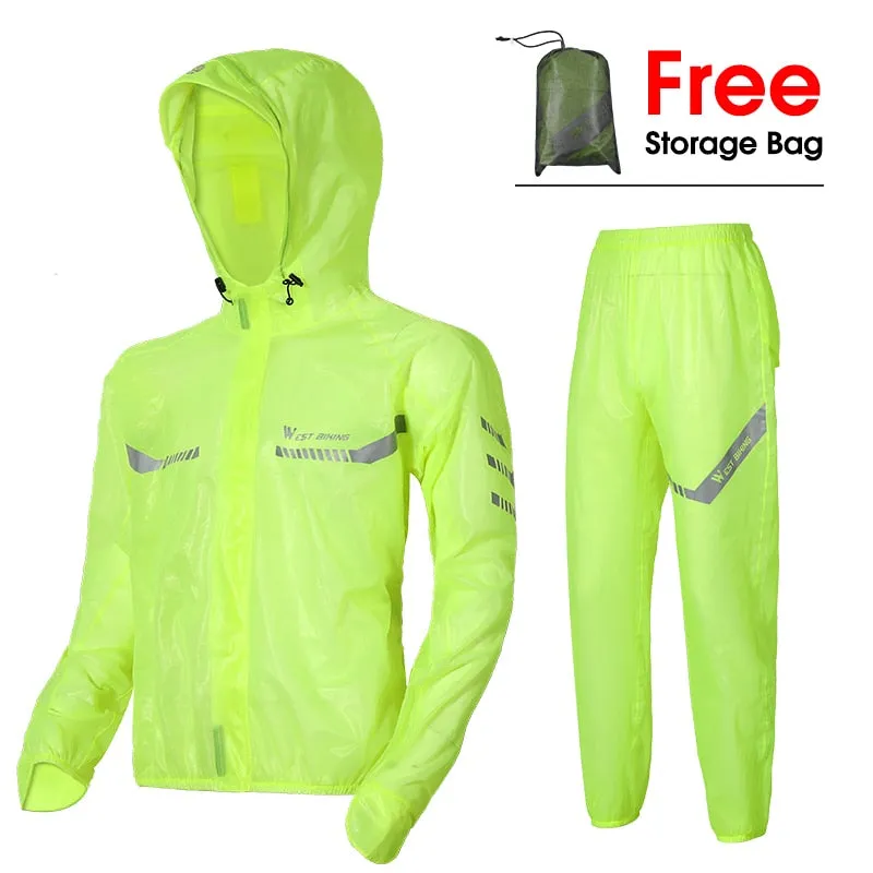 Waterproof Cycling Raincoat Men Women Reflective Cycling Jersey Electric Bicycle MTB Road Bike Jacket Sport Clothing