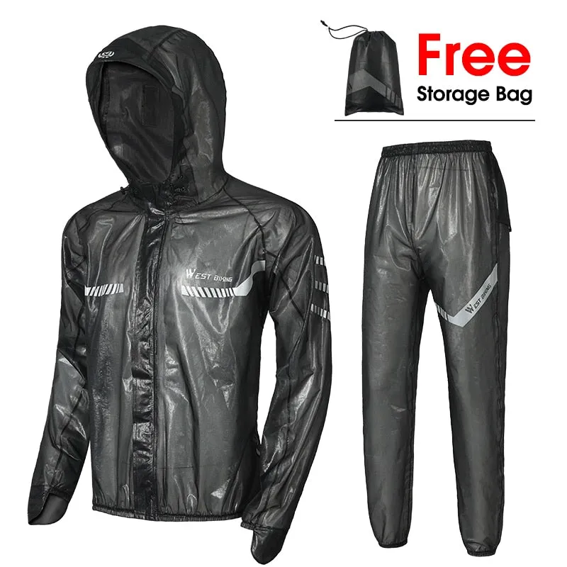 Waterproof Cycling Raincoat Men Women Reflective Cycling Jersey Electric Bicycle MTB Road Bike Jacket Sport Clothing