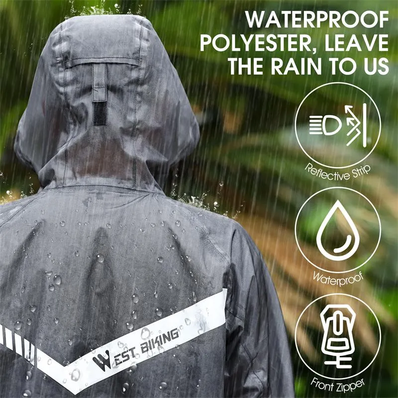 Waterproof Cycling Raincoat Men Women Reflective Cycling Jersey Electric Bicycle MTB Road Bike Jacket Sport Clothing