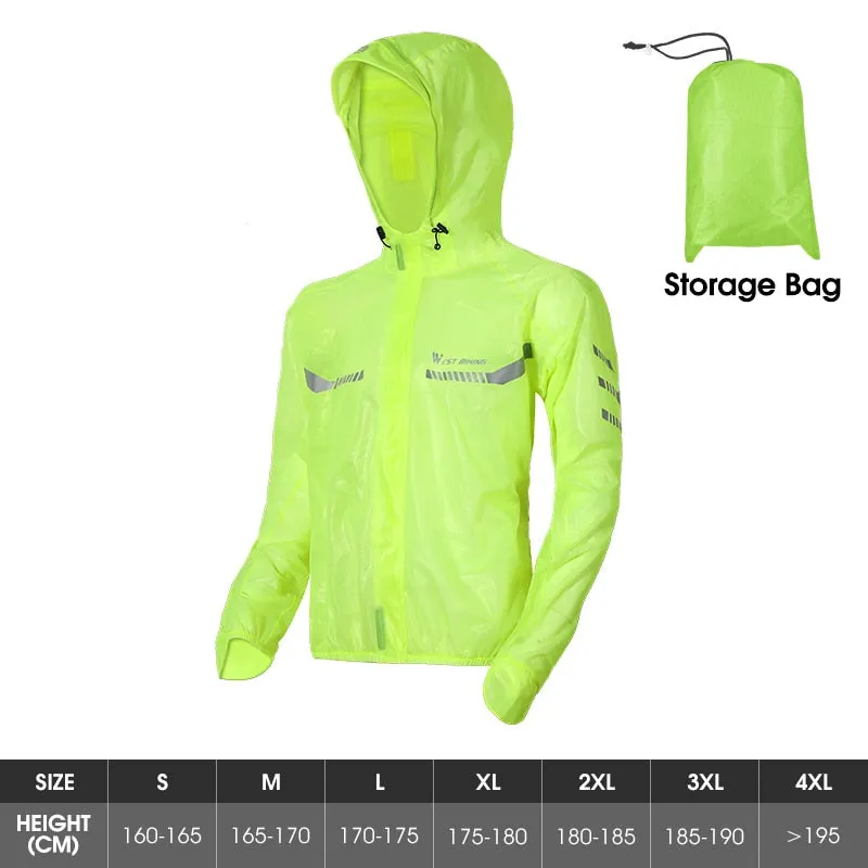 Waterproof Cycling Raincoat Men Women Reflective Cycling Jersey Electric Bicycle MTB Road Bike Jacket Sport Clothing