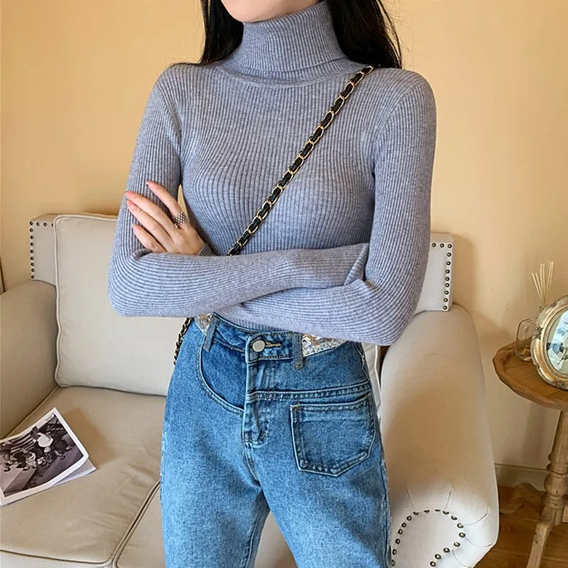 Women Long Sleeve Knitted Sweater