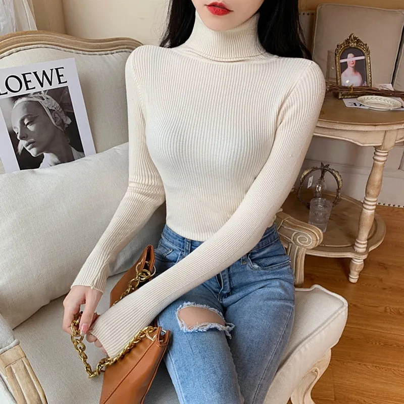 Women Long Sleeve Knitted Sweater