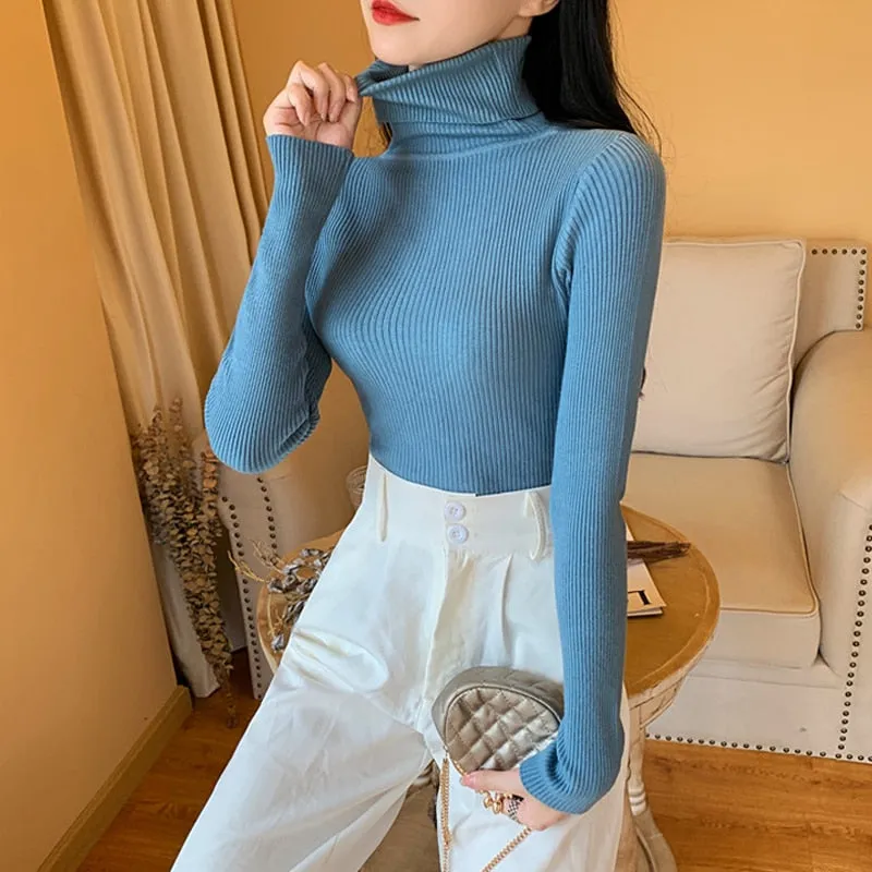 Women Long Sleeve Knitted Sweater