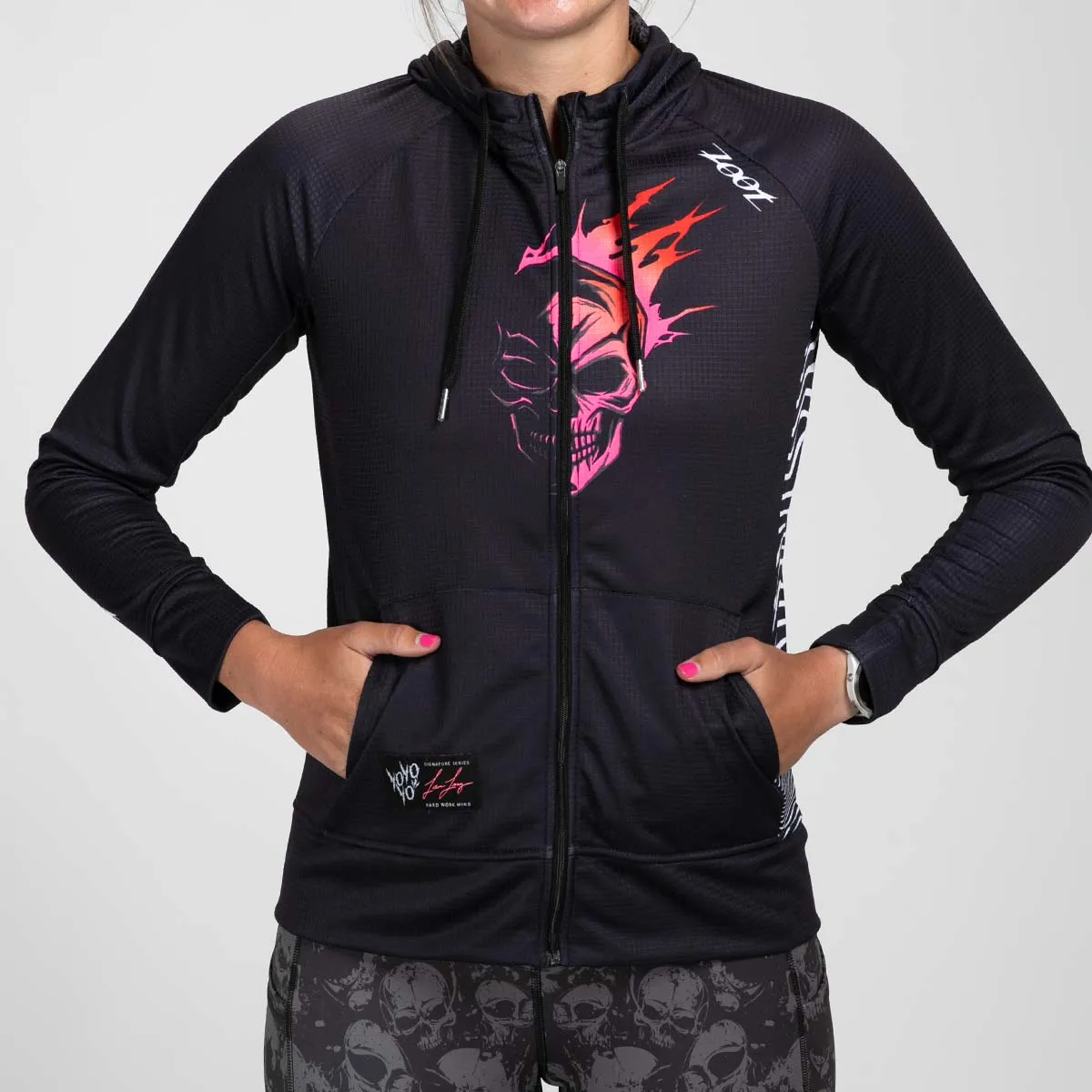 Womens LTD Run Thermo Hoodie - Darkside