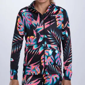Womens LTD Run Thermo Hoodie - Koa Tropical