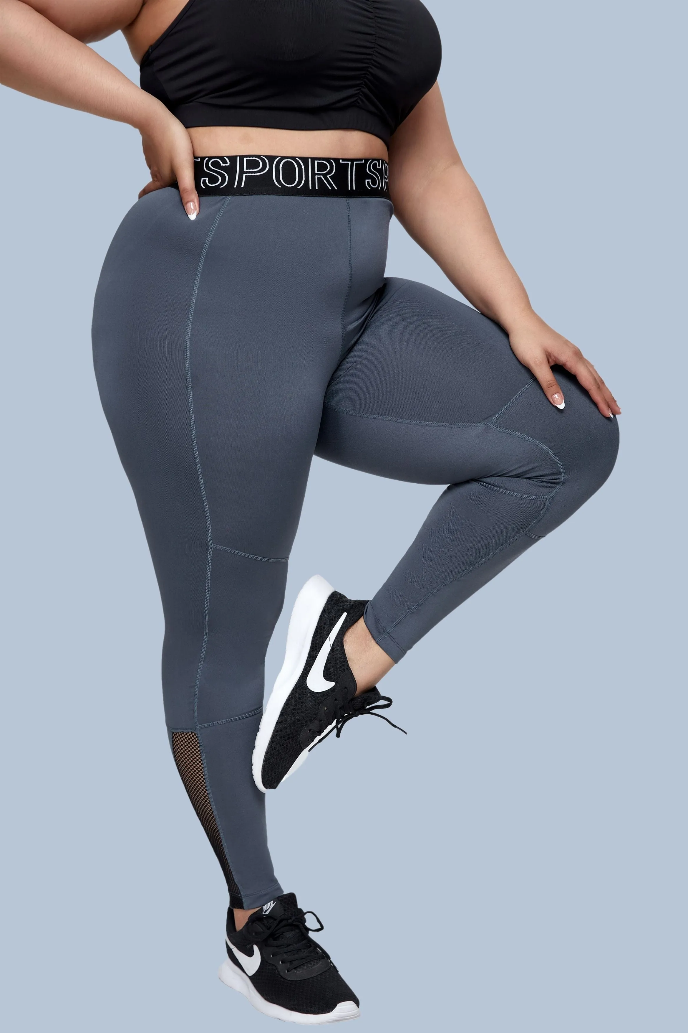 Women's Plus Size High Waist Casual Leggings